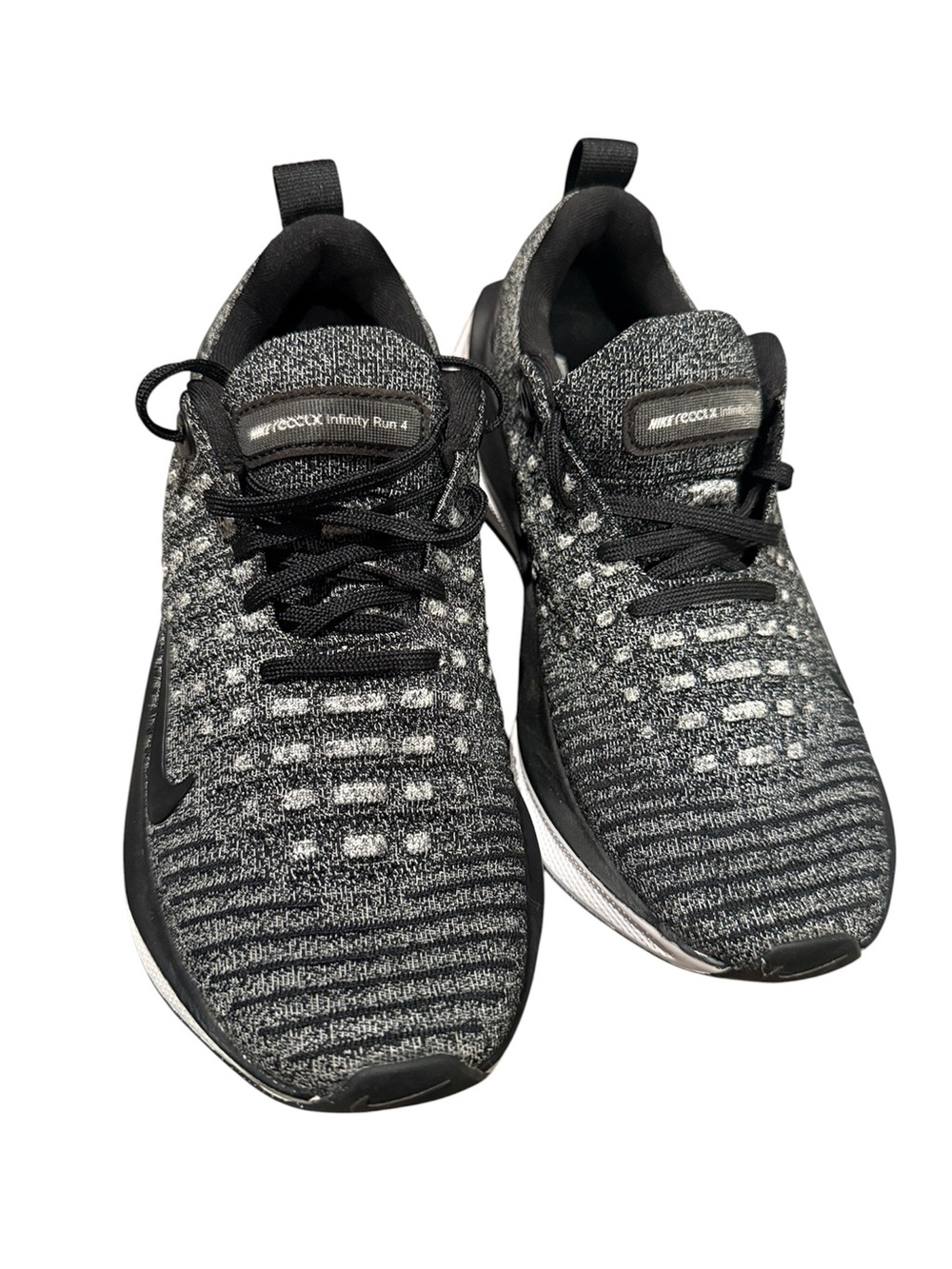 NWOT- Women’s- Nike- Sz 7- ReactX Infinity Run 4- Running Shoes- Black/ “Oreo”